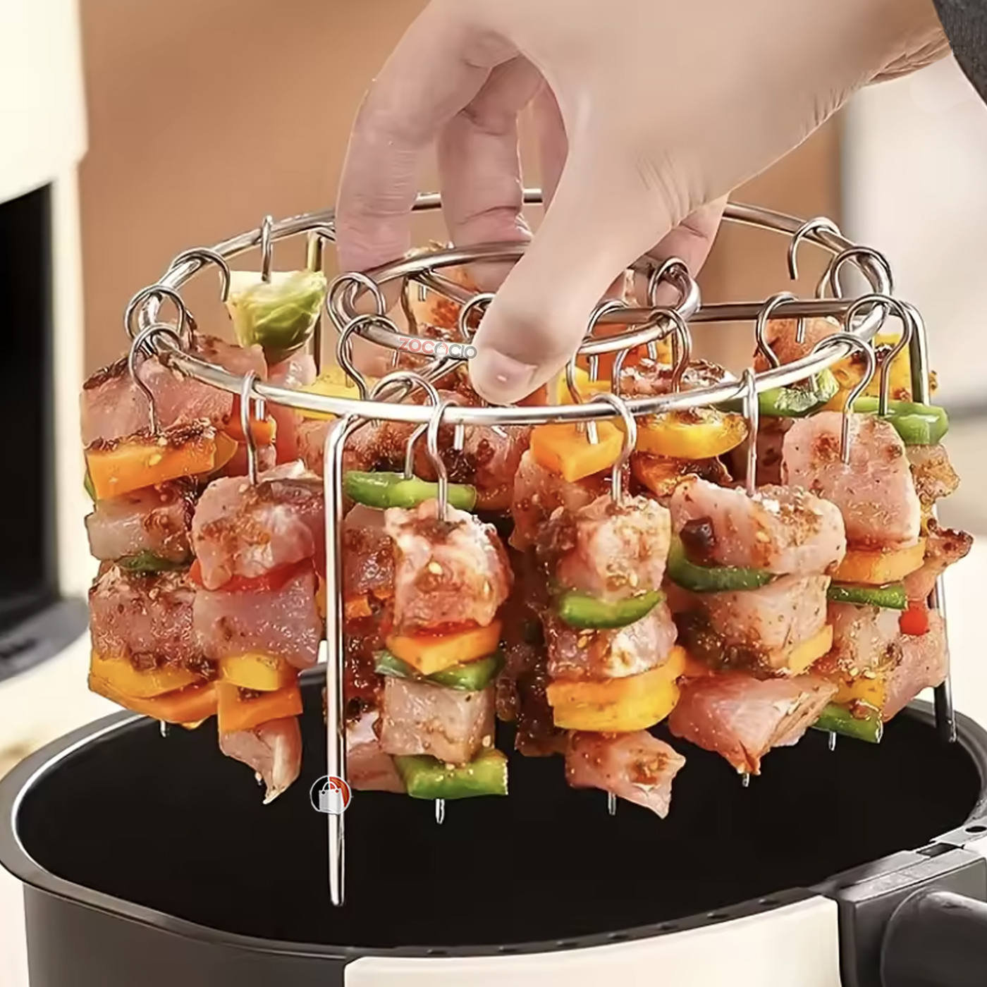 Parrilla Redonda Brochetas En Airfryer
